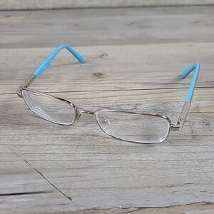 Ray-Ban RB1035 4017‎ Eyeglasses Kids Frames Only Silver Blue 47-15-125